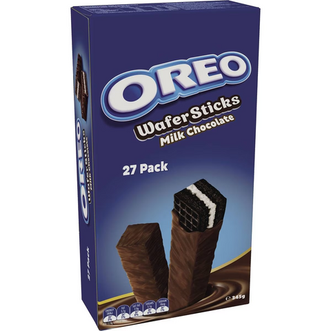 Oreo Milk Chocolate Wafer Sticks Biscuits Large Multipack 345g