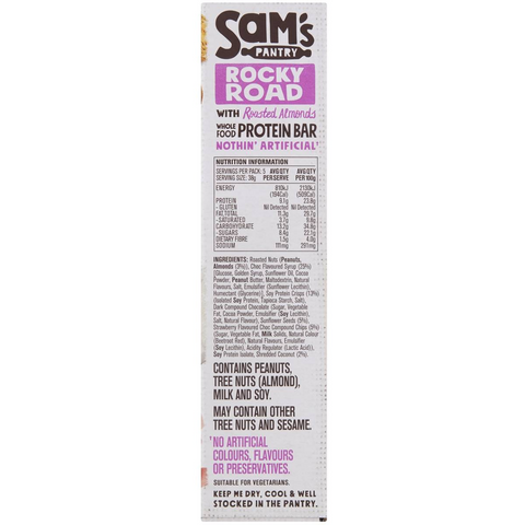 Sam's Pantry Rocky Road Protein Bar 5 Pack