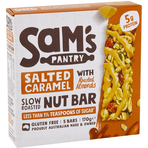 Sam's Pantry Salted Caramel Nut Bar 5 Pack