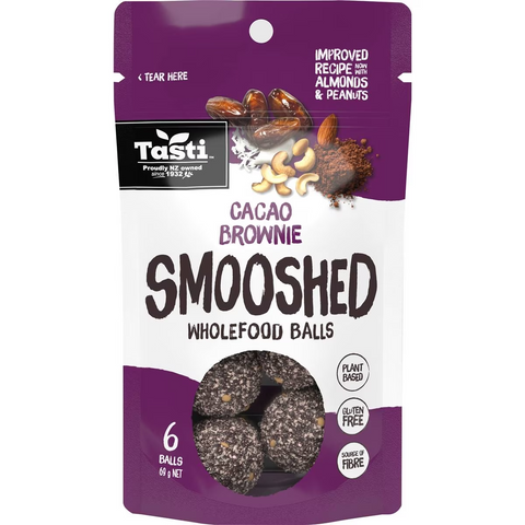 Tasti Smooshed Wholefood Balls Cacao Brownie 69g