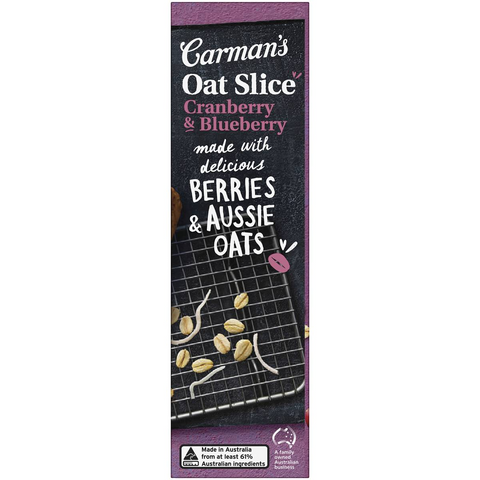 Carman's Oat Slices Cranberry & Blueberry 5 Pack