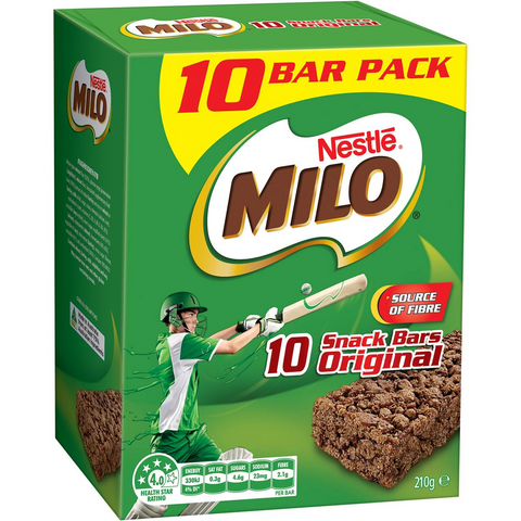 Nestle Milo Snack Bars Original 10 Pack