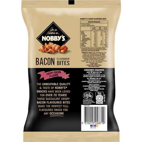 Nobby's Crispy Bacon Bite Snacks 40g