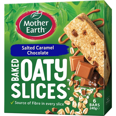 Mother Earth Oaty Slice Salted Caramel 240g