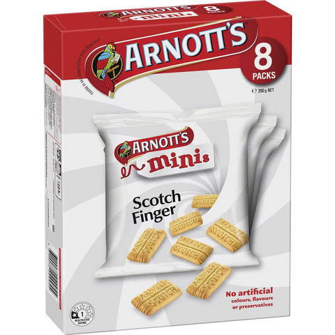 Arnott's Mini Scotch Finger Multipack Biscuits 8 Pack