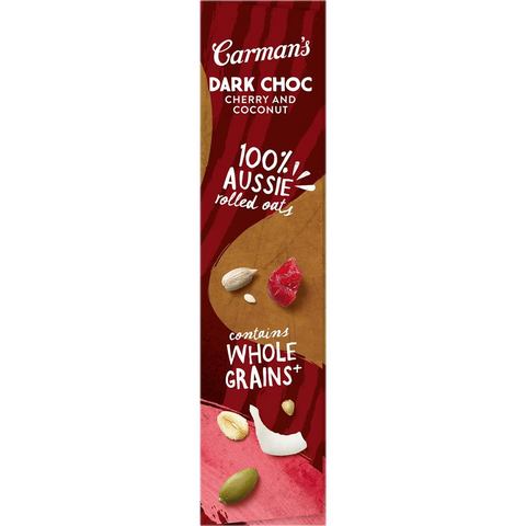 Carman's Muesli Bars Dark Choc, Cherry & Coconut 6 Pack