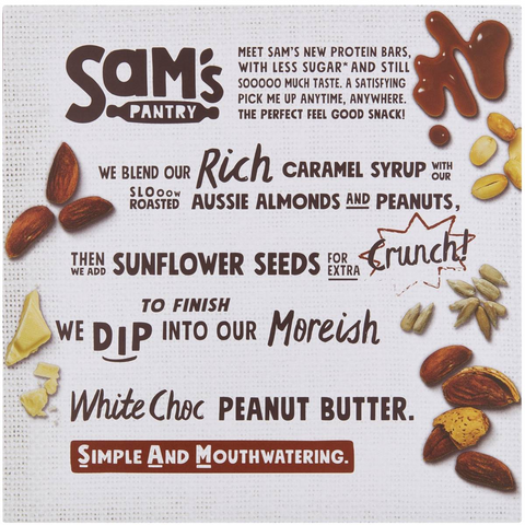 Sam's Pantry Caramel Brownie Low Sugar Protein Bars 5 Pack