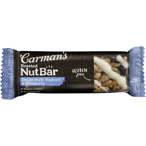 Carman's Nut Bars Greek Style Yoghurt Blueberry & Cashew 5 Pack