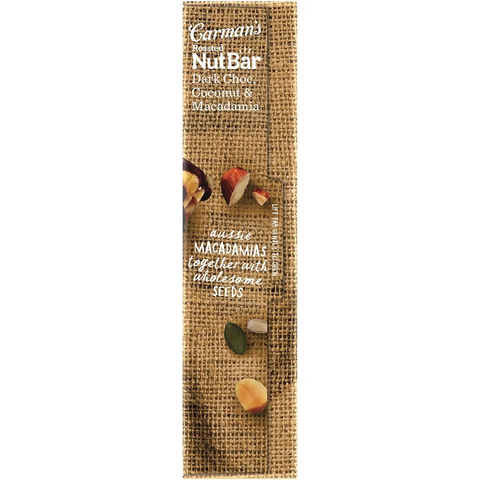 Carman's Nut Bars Dark Chocolate, Coconut & Macadamia 5 Pack