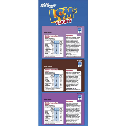 Kellogg's Lcm's Variety Pack 18 Pack