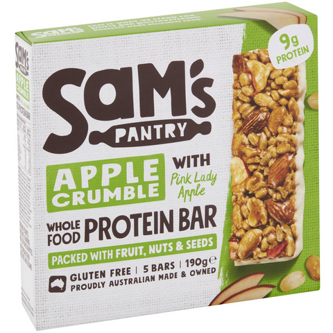 Sam's Pantry Apple Crumble Protein Bar 5 Pack