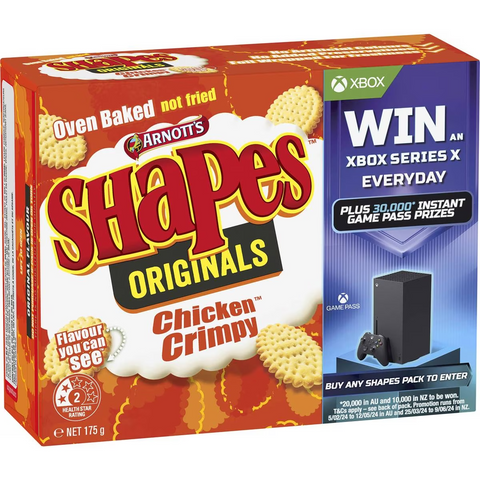 Arnott's Shapes Chicken Crimpy Cracker Biscuits 175g