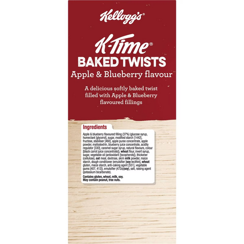 Kellogg's K-time Baked Twists Apple & Blueberry Flavoured Snack Bars 9