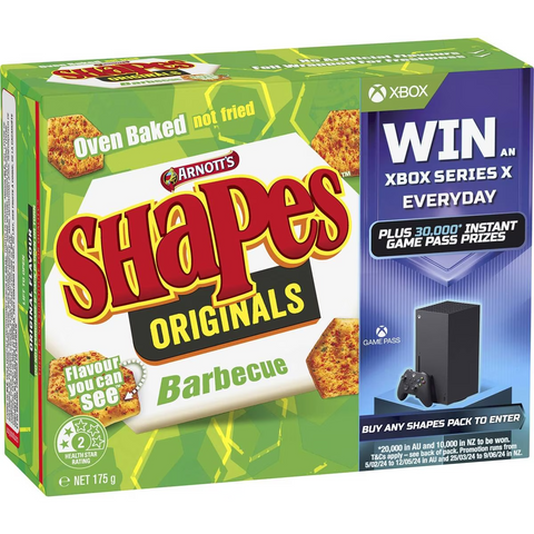 Arnott's Shapes Barbecue Cracker Biscuits 175g