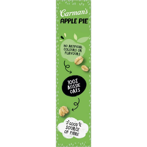 Carman's Aussie Oat Bars Apple Pie 6 Pack