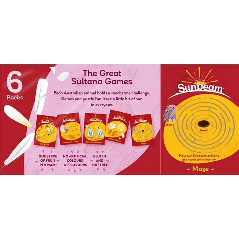 Sunbeam Sultanas & Cranberry 6 Pack