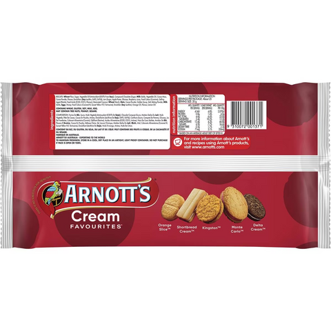 Arnott's Arnott's Cream Favourites Assorted Biscuits 500g