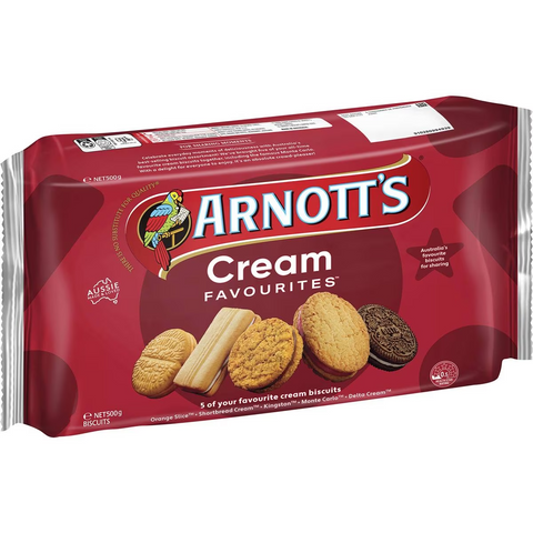 Arnott's Arnott's Cream Favourites Assorted Biscuits 500g