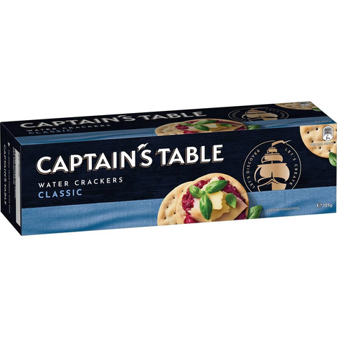 Captain's Table Classic Water Crackers 125g