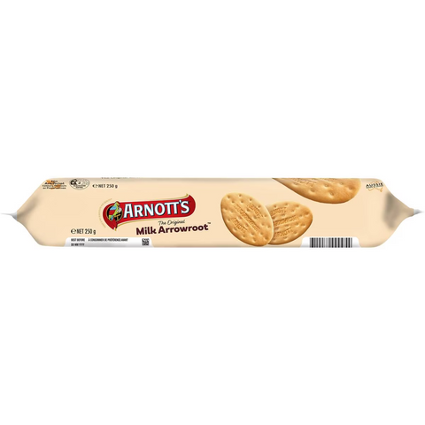 Arnott's Milk Arrowroot Plain Biscuits Biscuits 250g