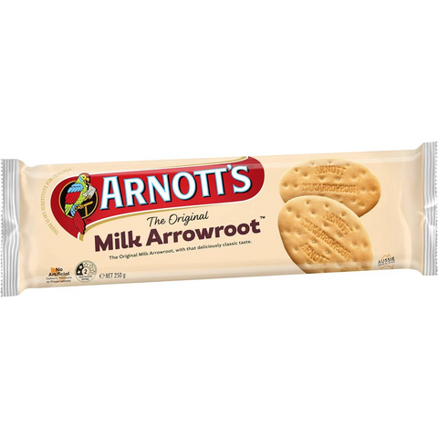 Arnott's Milk Arrowroot Plain Biscuits Biscuits 250g