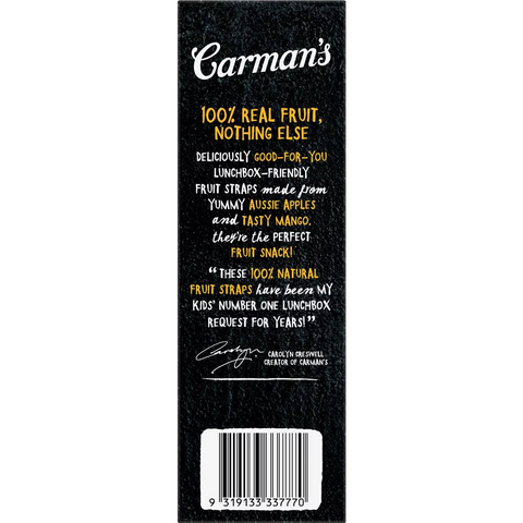 Carman's Fruit Straps Apple & Mango Twin Packs 5 Pack