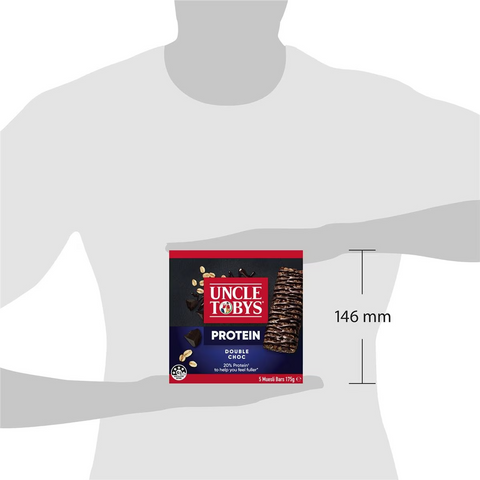 Uncle Tobys Protein Muesli Bars Double Choc 5 Pack