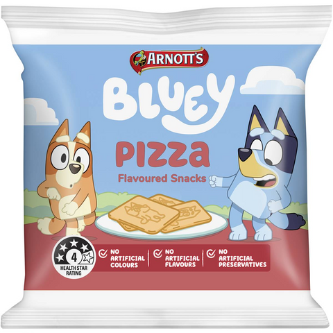 Arnott's Bluey Multipack Cracker Biscuits Pizza 8 Pack