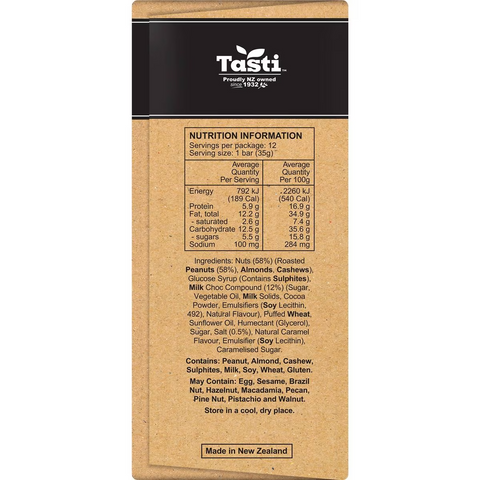 Tasti Nut Bar Salted Caramel 420g