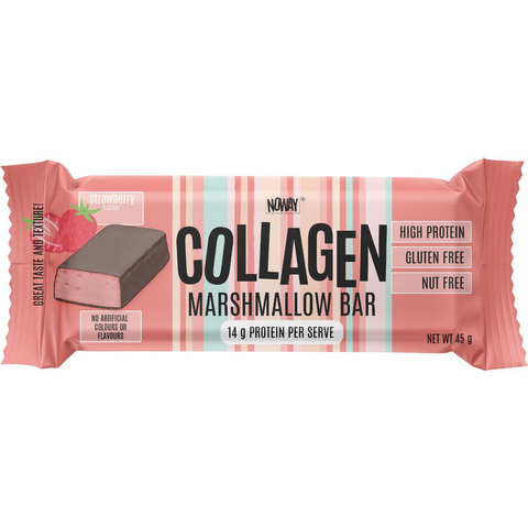 Noway Collagen Marshmallow Bar Strawberry 45g