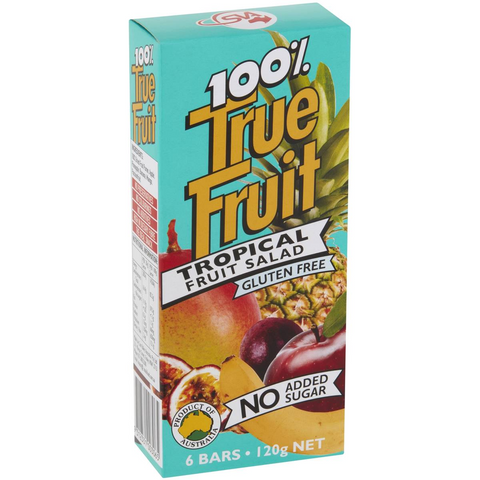 True Fruit 100% Tropical Fruit Bars 6 Pack