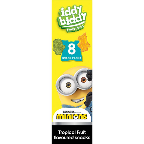 Iddy Biddy Fruit Snacks Tropical 20g X8 Pack