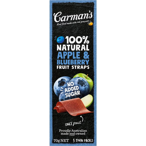 Carman's Apple & Blueberry Fruit Straps 5 Pack