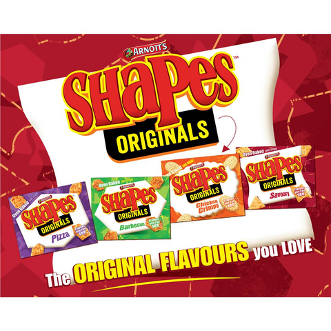 Arnott's Shapes Savoury Cracker Biscuits 185g