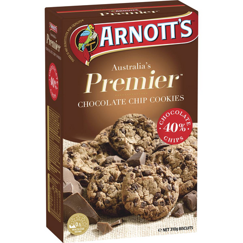 Arnott's Premier Chocolate Chip Cookies 310g