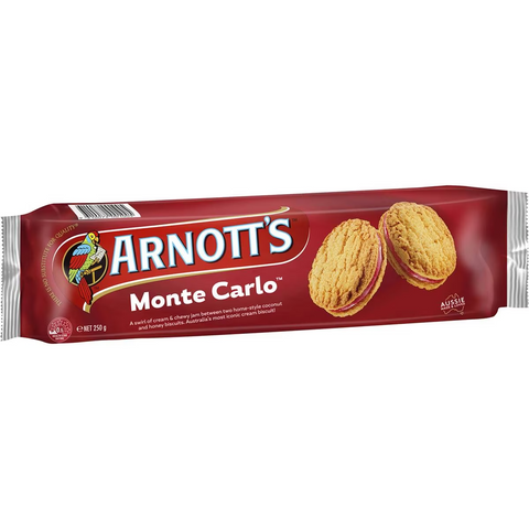 Arnott's Monte Carlo Cream Biscuits 250g