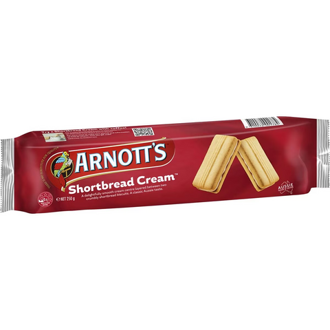 Arnott's Shortbread Cream Biscuits 250g