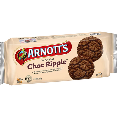 Arnott's Choc Ripple Plain Biscuits 250g