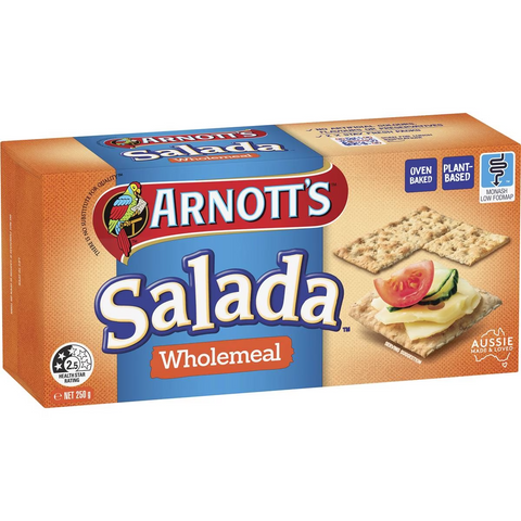 Arnott's Salada Wholemeal Crispbreads 250g