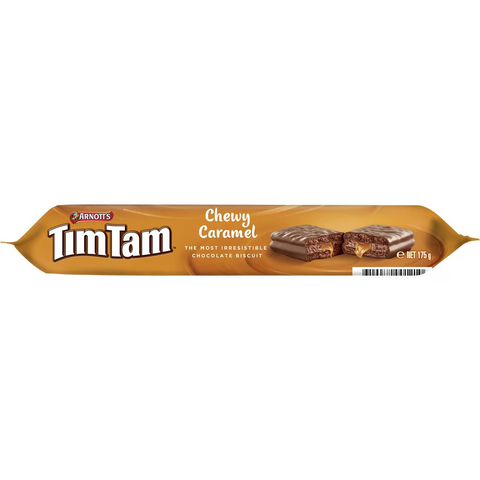 Arnott's Tim Tam Chewy Caramel Chocolate Biscuits 175g