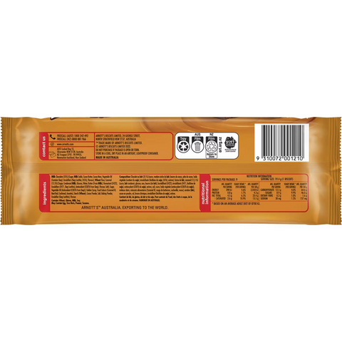 Arnott's Tim Tam Chewy Caramel Chocolate Biscuits 175g