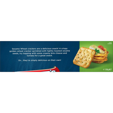 Arnott's Sesame Wheat Crackers 250g