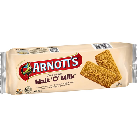 Arnott's Malt-o-milk Plain Biscuits Biscuits 250g