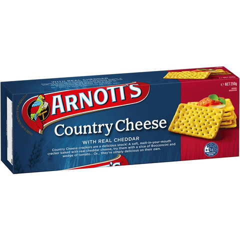 Arnott's Country Cheese Crackers 250g