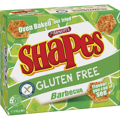 Arnott's Gluten Free Shapes Barbecue 110g