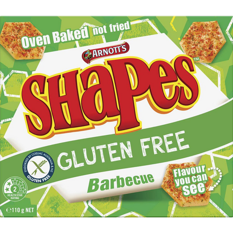 Arnott's Gluten Free Shapes Barbecue 110g