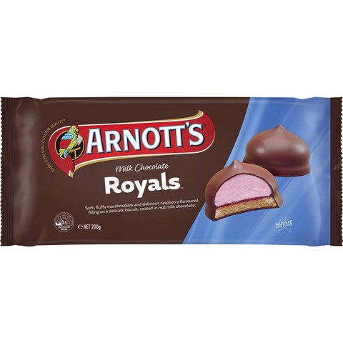 Arnott's Royals Milk Chocolate Biscuits 200g