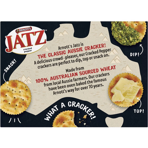 Arnott's Jatz Cracked Pepper Crackers 225g