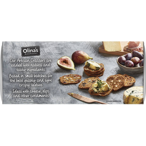 Olina's Bakehouse Artisan Cracker Biscuits Cranberry & Sunflower Seed 100g