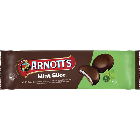 Arnott's Mint Slice Chocolate Biscuits 200g